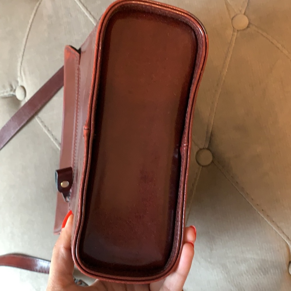 Vintage leather satchel - Picture 5 of 7